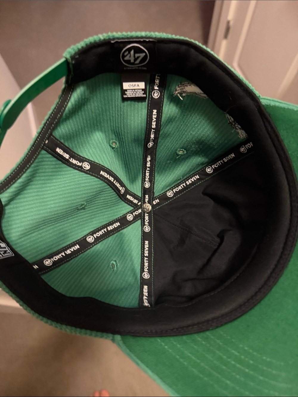 Philadelphia Eagles Green Corduroy Snapback - Picture 2 of 5